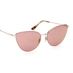 NWT Tom Ford TF1005 Cat Eye Sunglasses Anais-02 28Z Gold/Rose Havana 62mm $510